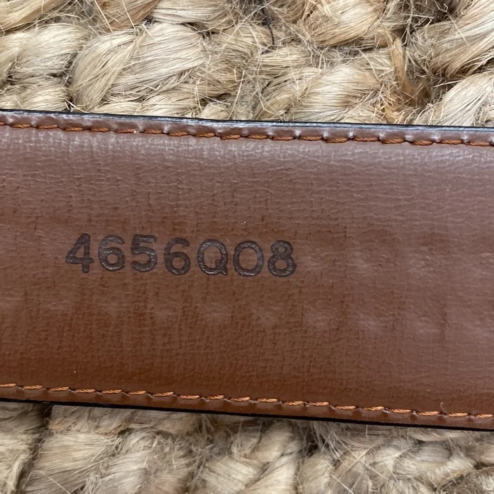 GENUINE Leather Belt. Dark Brown